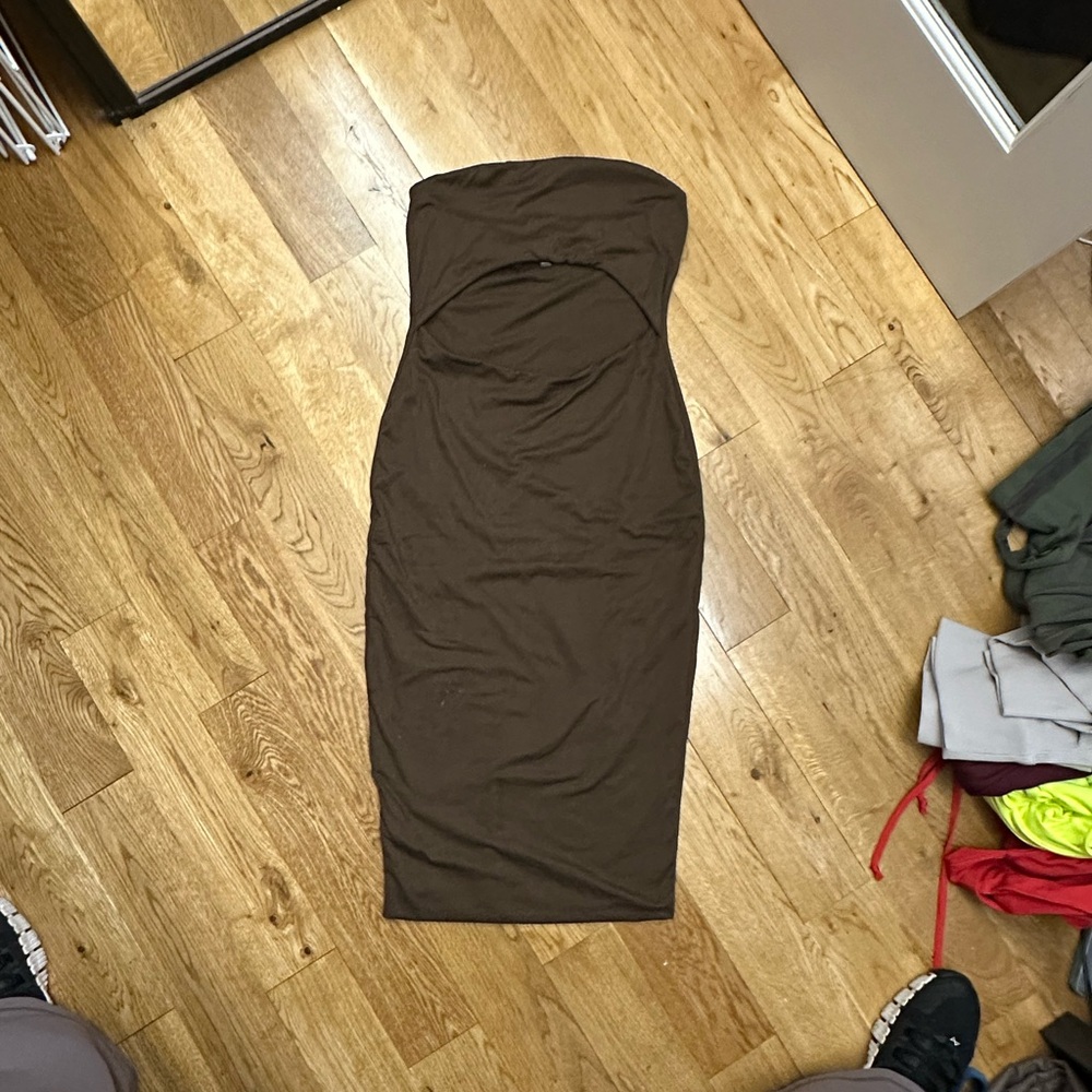 Fashion Nova Chocolate Brown Dress